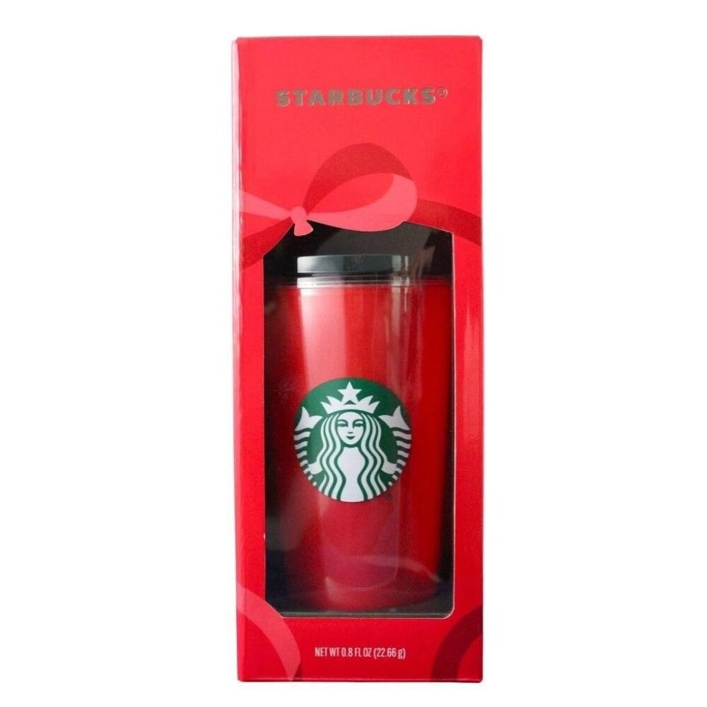 Starbucks Joy Red Tumbler Signature Holiday Gift Insulated Cup Cold Brew 8 oz